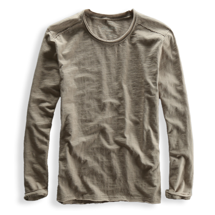 Toshiro Katoenen Langemouwen Shirt