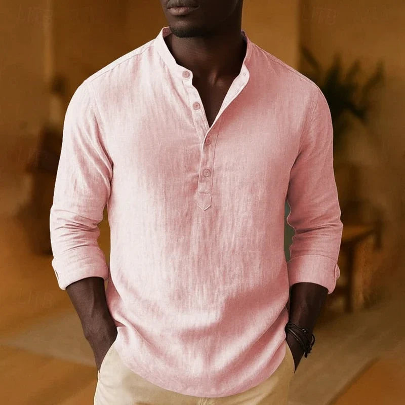 Tramel | Heren Relaxed Fit Lange Mouwen Casual Shirt