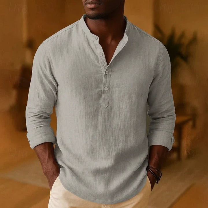 Tramel | Heren Relaxed Fit Lange Mouwen Casual Shirt