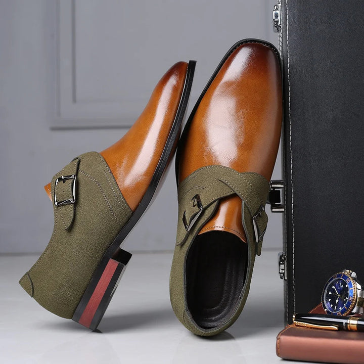 Heren Gespschoenen Luxe Leer Klassiek Elegant