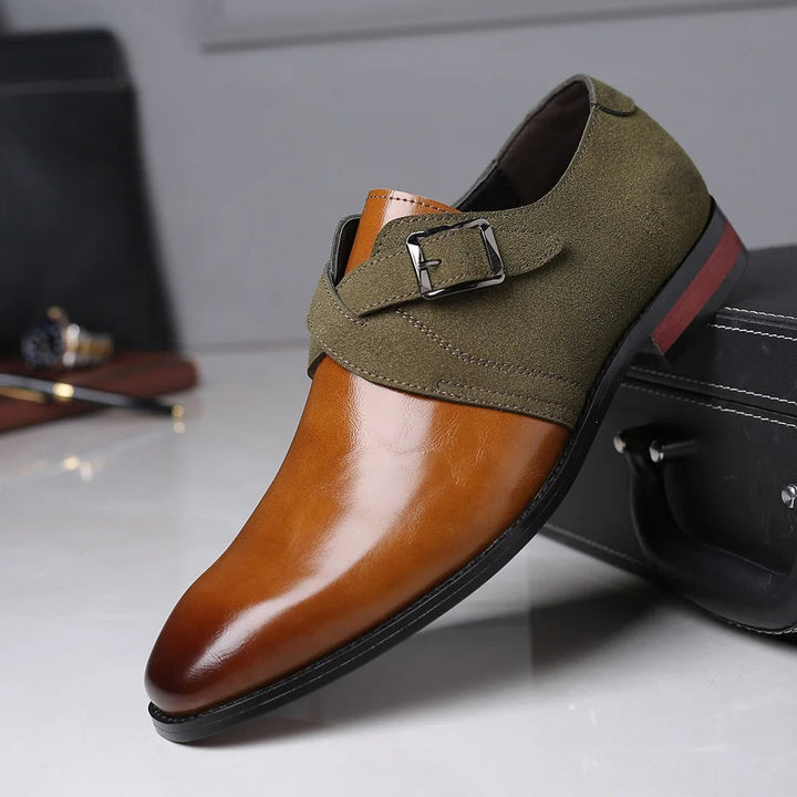 Heren Gespschoenen Luxe Leer Klassiek Elegant