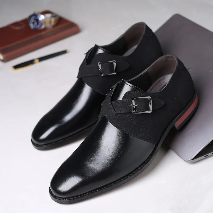 Heren Gespschoenen Luxe Leer Klassiek Elegant