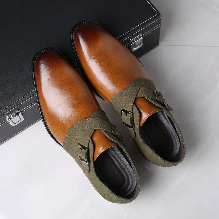 Heren Gespschoenen Luxe Leer Klassiek Elegant