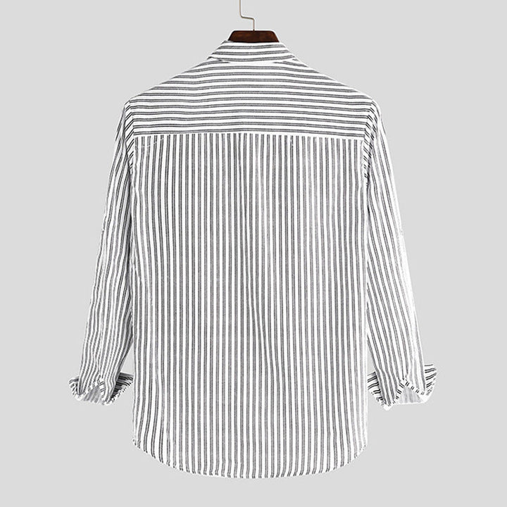 Edward Carter Regular Fit Katoenen Linnen Shirt