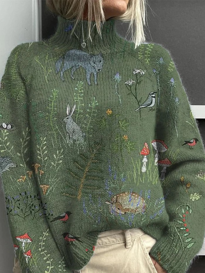 ELIZA - WOODLAND WHISPER TURTLENECK TRUI