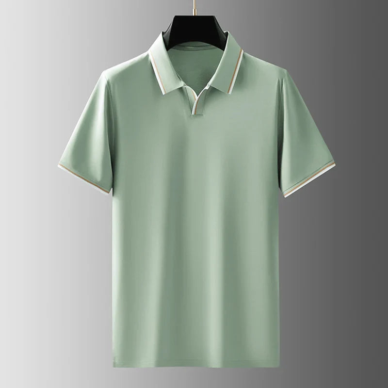 Vincenzo Prestige Zijde Polo Shirt