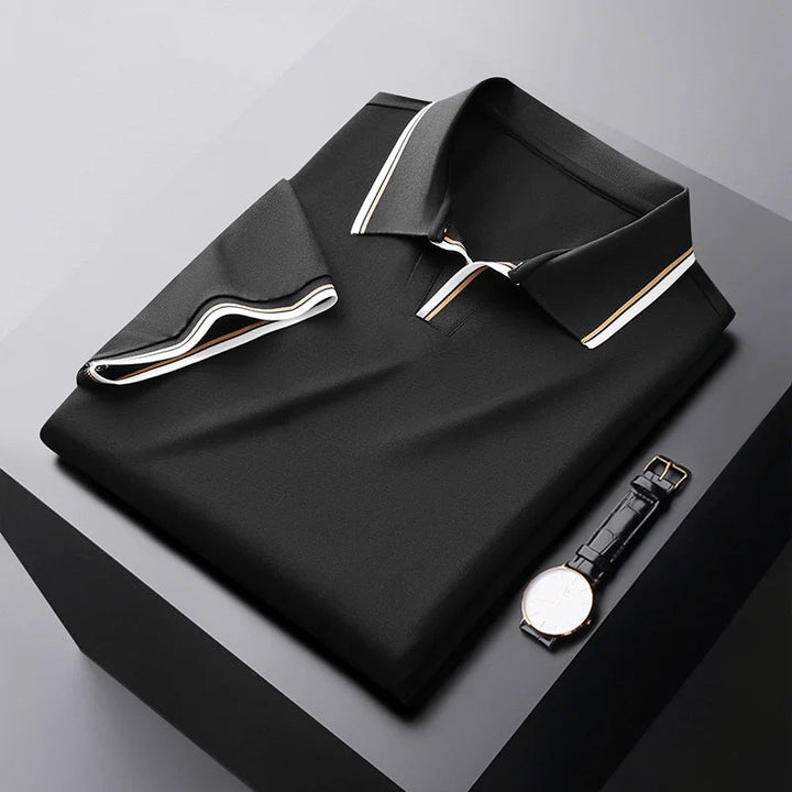 Vincenzo Prestige Zijde Polo Shirt