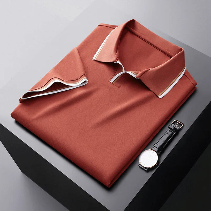 Vincenzo Prestige Zijde Polo Shirt