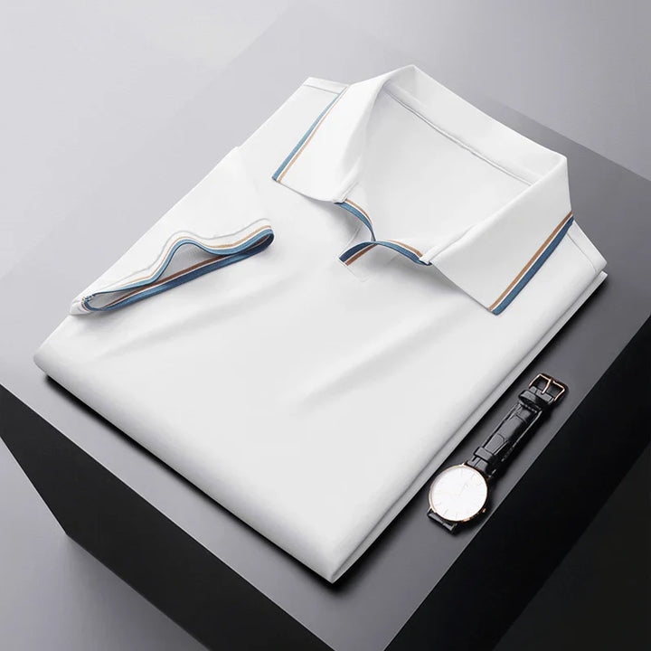 Vincenzo Prestige Zijde Polo Shirt
