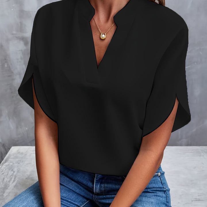 Lichtgewicht V Hals Blouse voor Dames