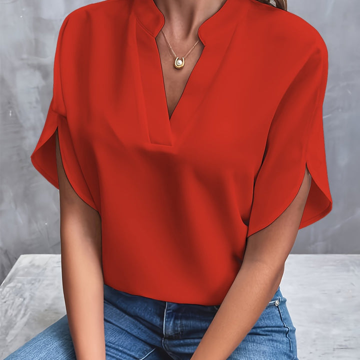 Lichtgewicht V Hals Blouse voor Dames