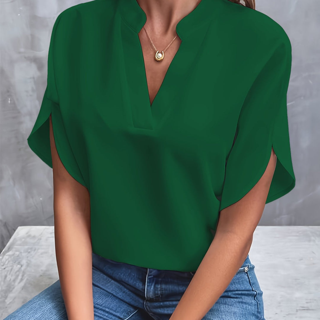 Lichtgewicht V Hals Blouse voor Dames