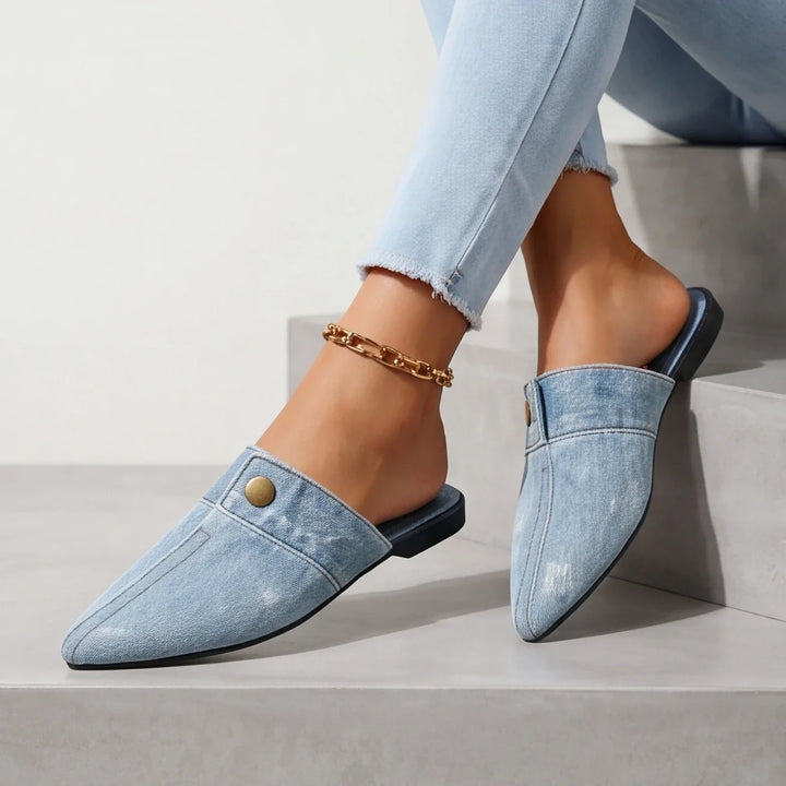 Doja Denim Slip-On Mule