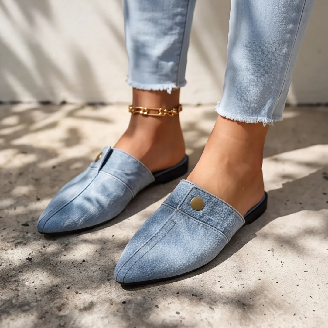 Doja Denim Slip-On Mule