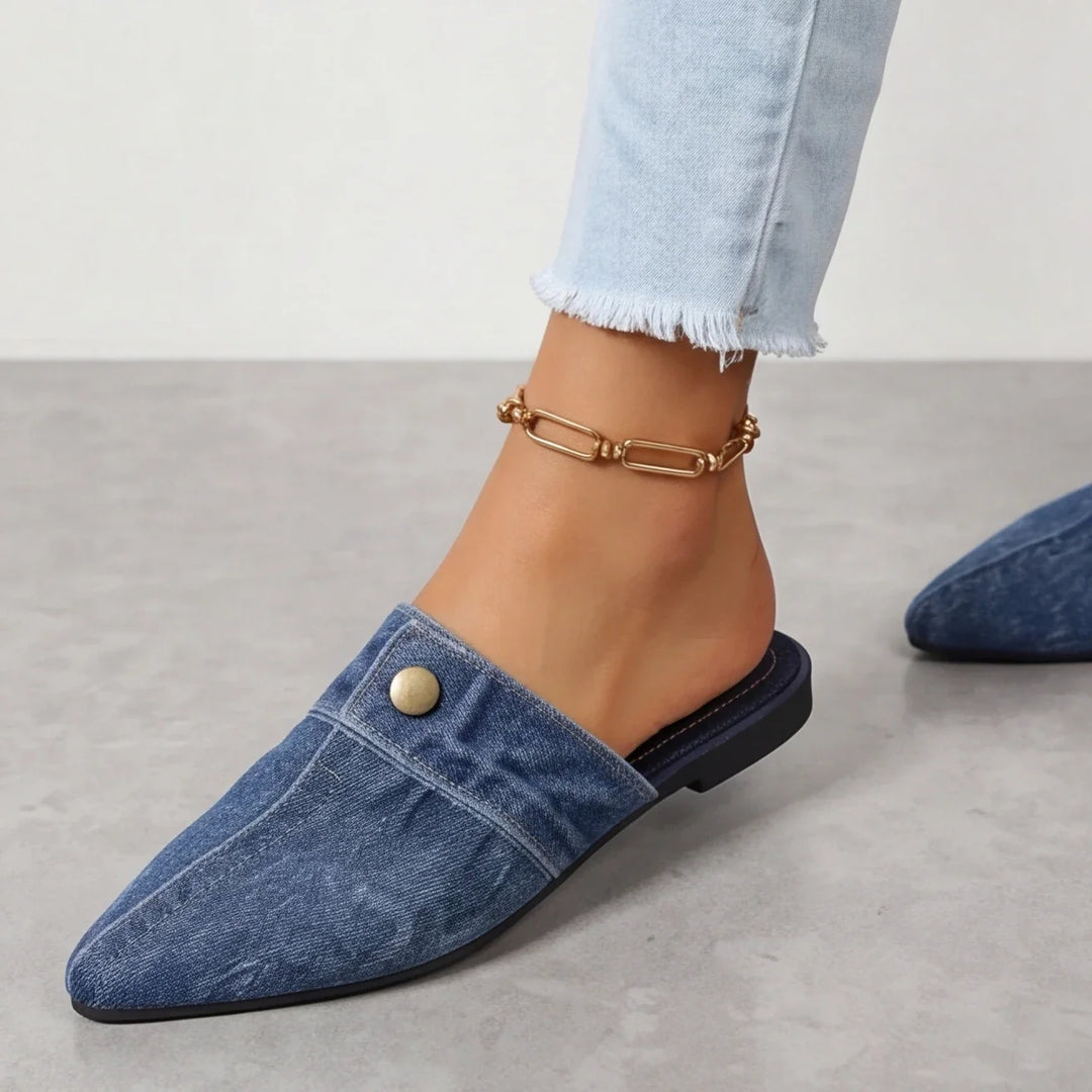 Doja Denim Slip-On Mule