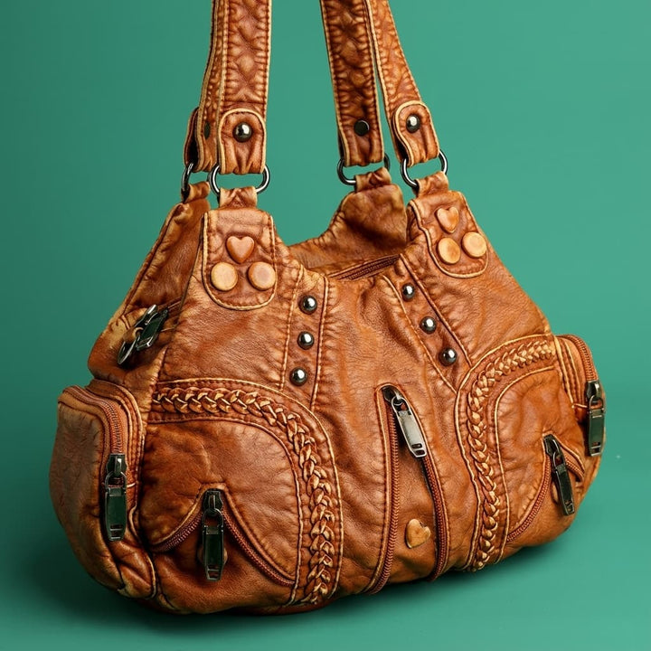 Hana Leren Boho Tas