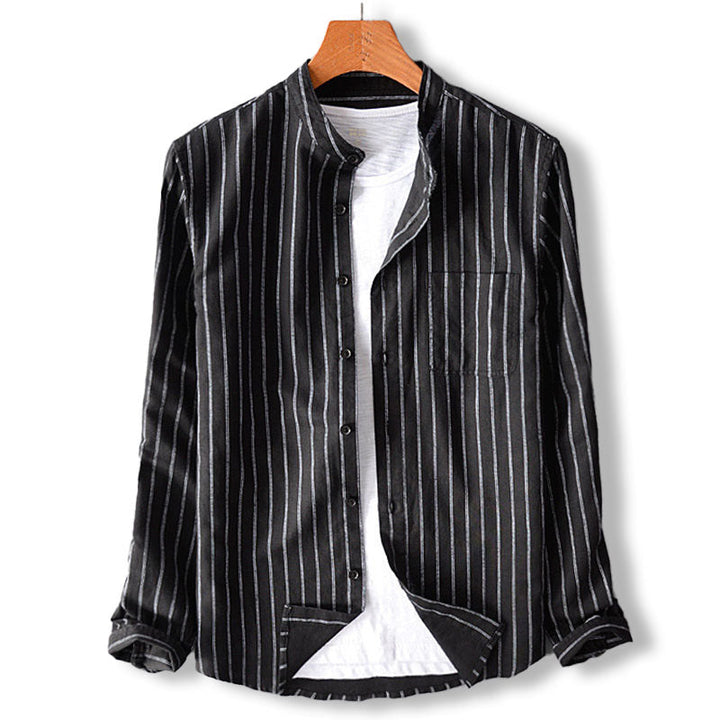 Edward Carter Regular Fit Katoenen Linnen Shirt