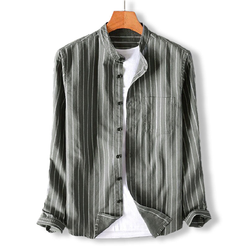 Edward Carter Regular Fit Katoenen Linnen Shirt