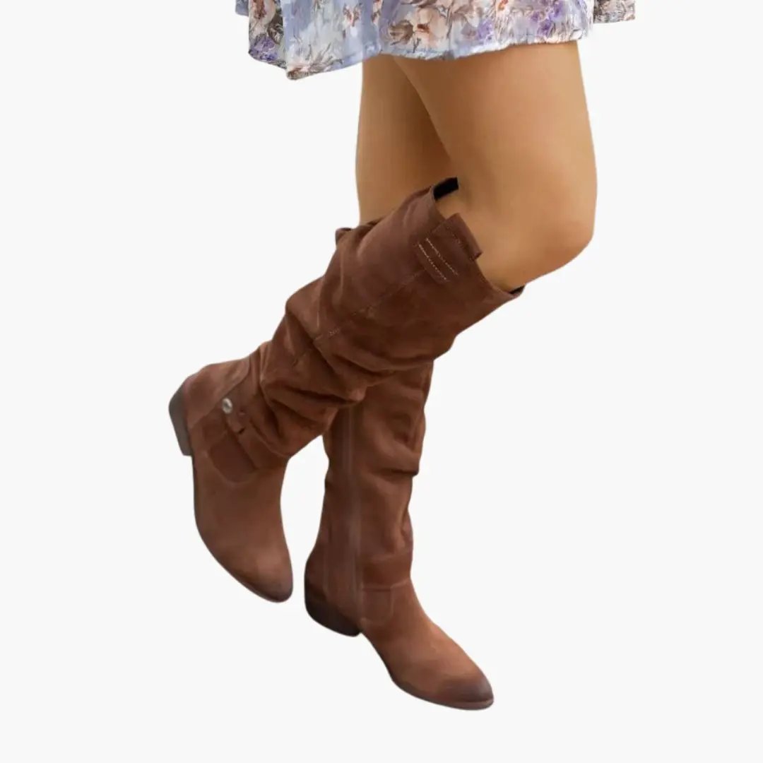 Vrouwen Casual Knie Hoge Slouch Laarzen