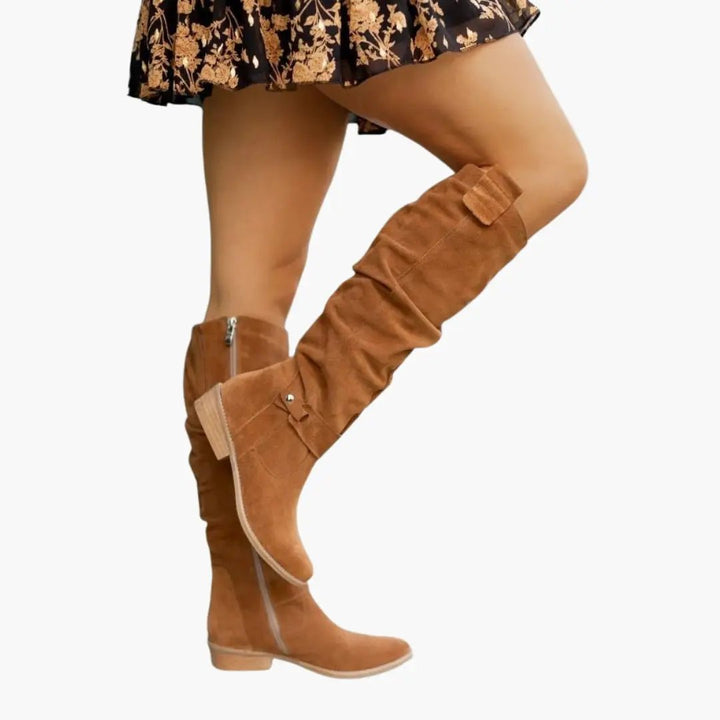 Vrouwen Casual Knie Hoge Slouch Laarzen