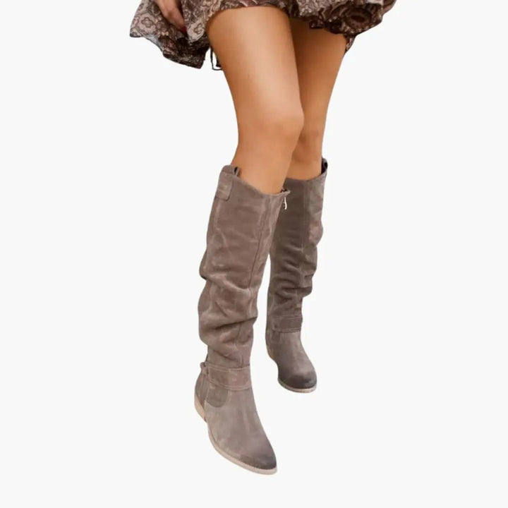 Vrouwen Casual Knie Hoge Slouch Laarzen