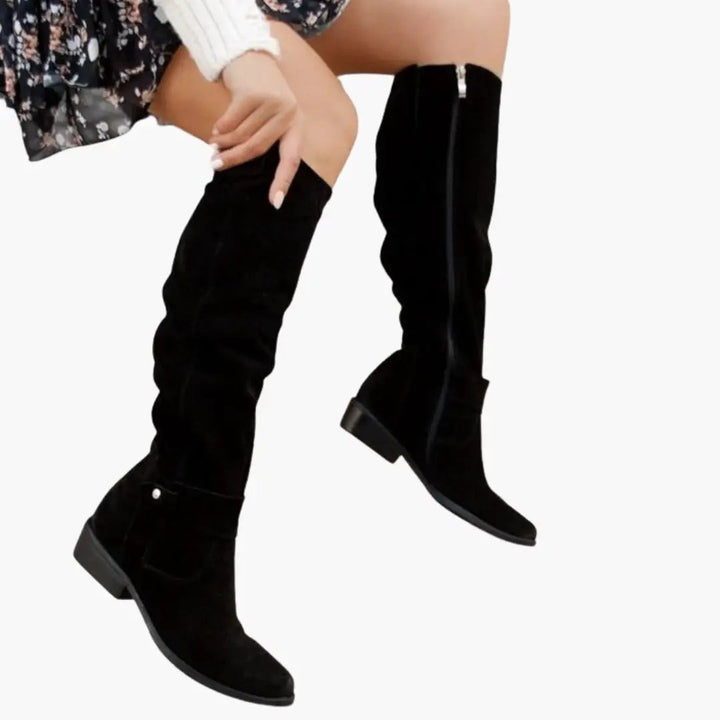 Vrouwen Casual Knie Hoge Slouch Laarzen