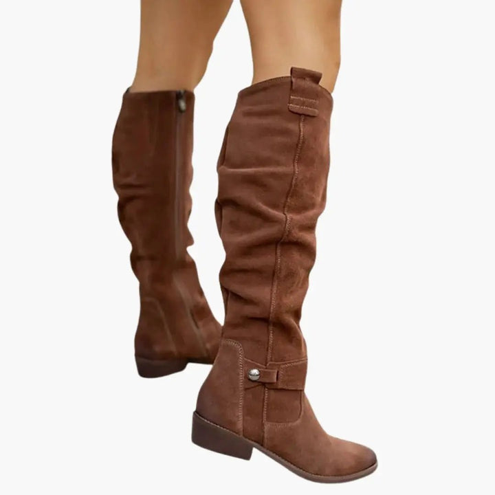 Vrouwen Casual Knie Hoge Slouch Laarzen