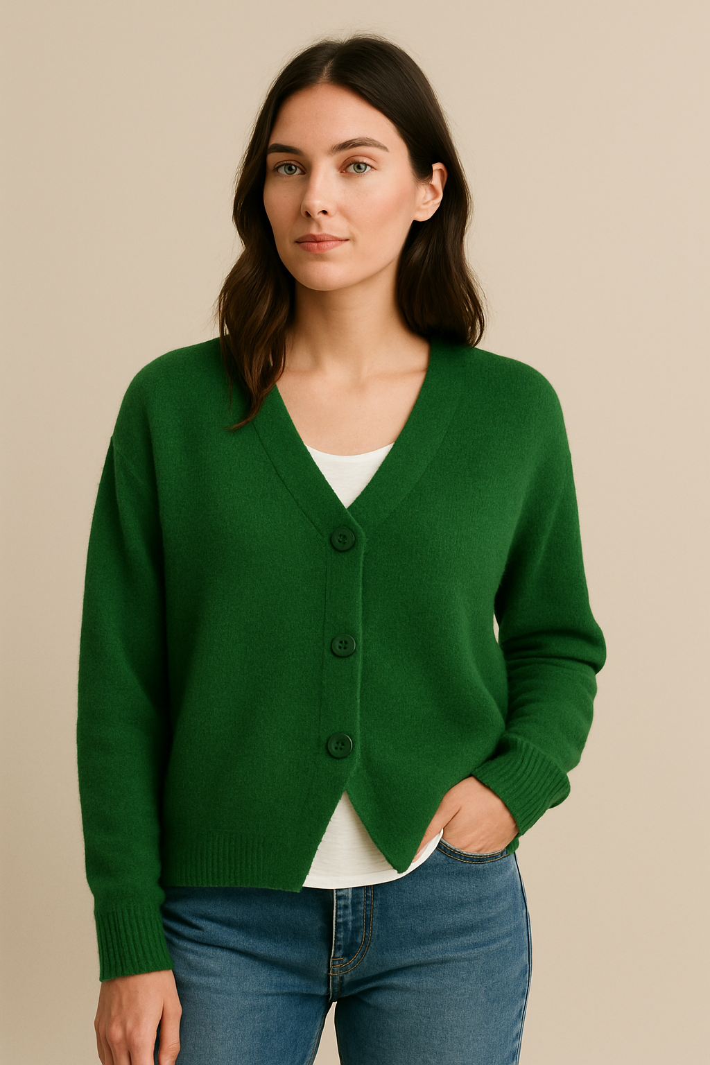 Callie | Dames Lente Vest met Knopen aan de Voorzijde