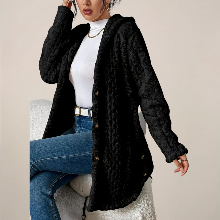 Juliet | Dames Lente Cardigan met Capuchon en Structuur
