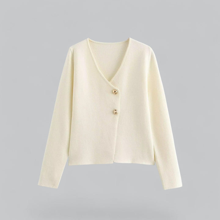 Jasmine | Dames Lente Minimalistisch Vest met Knopen