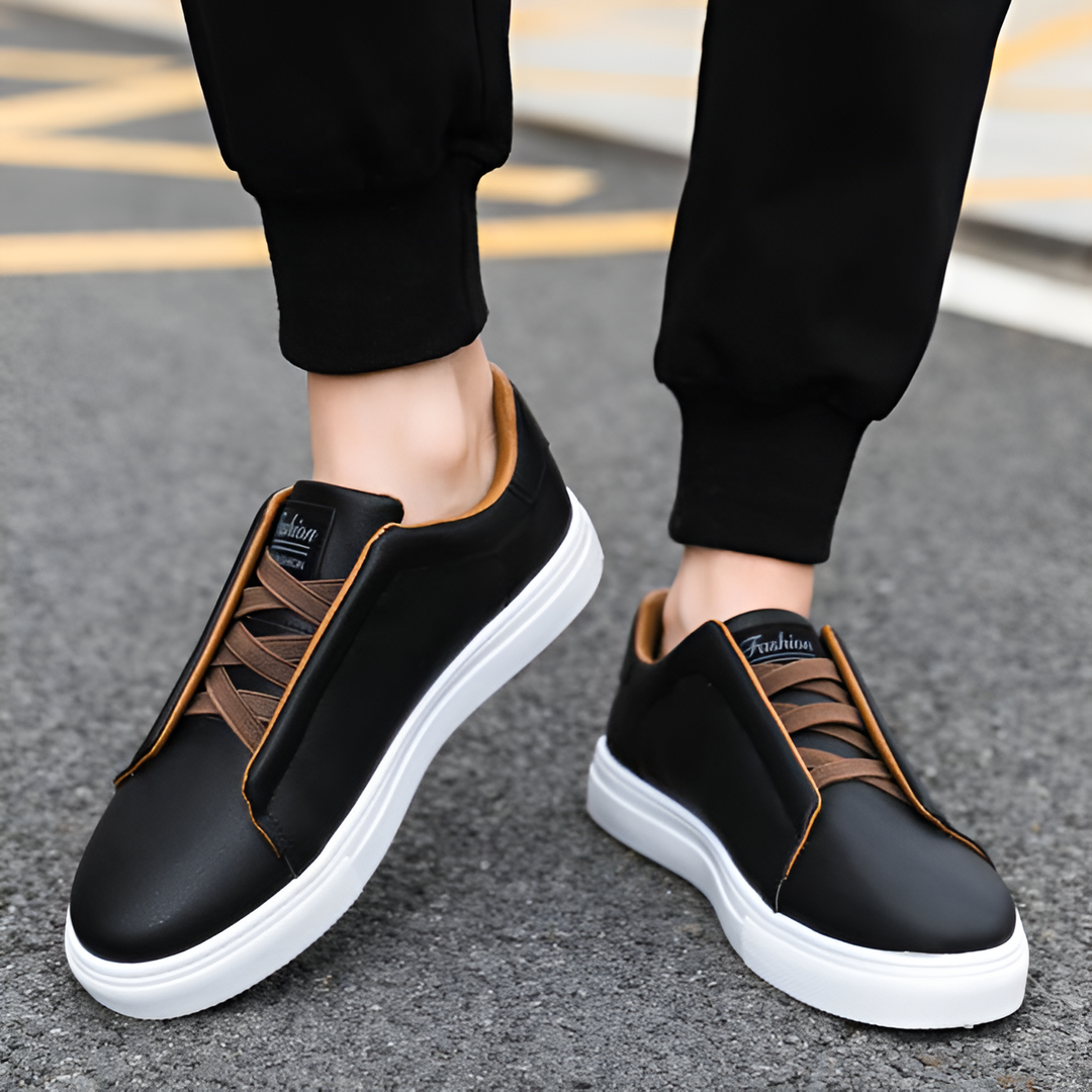 Boaz™ Stijlvolle Leren Sneakers