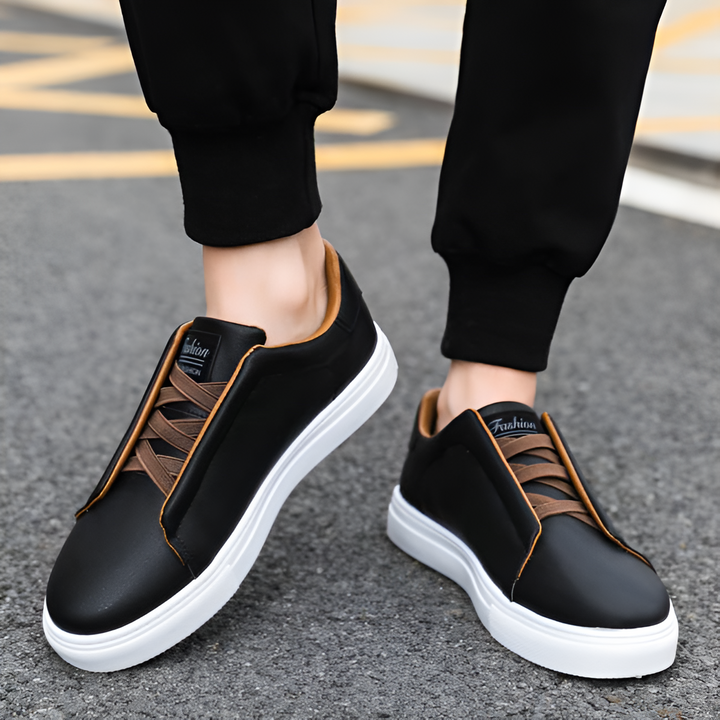 Boaz™ Stijlvolle Leren Sneakers