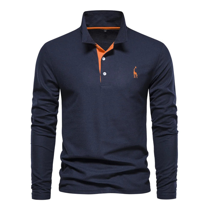 Aaron | Heren Klassiek Knoop Hals Polo Shirt