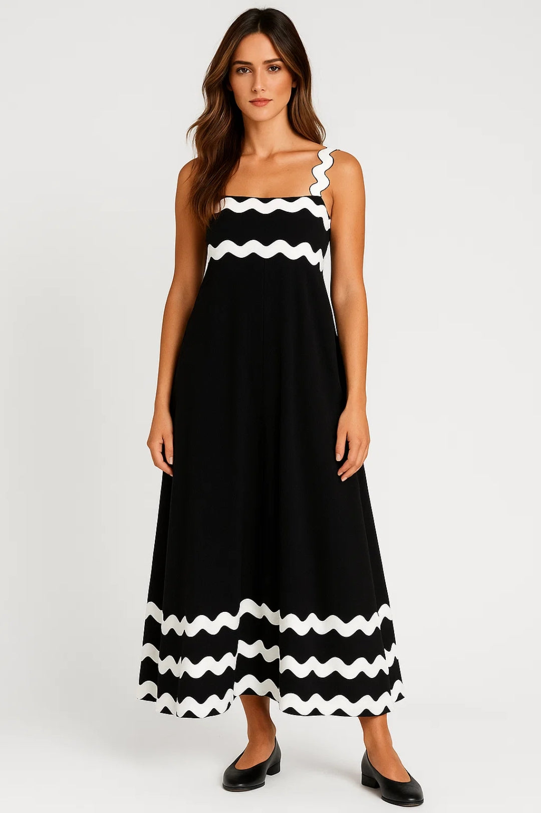 Roze Zomerse Maxi Jurk met Print