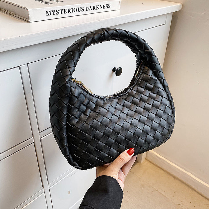 Noré Venta | Dames handtas met vlechtwerk en ritssluiting