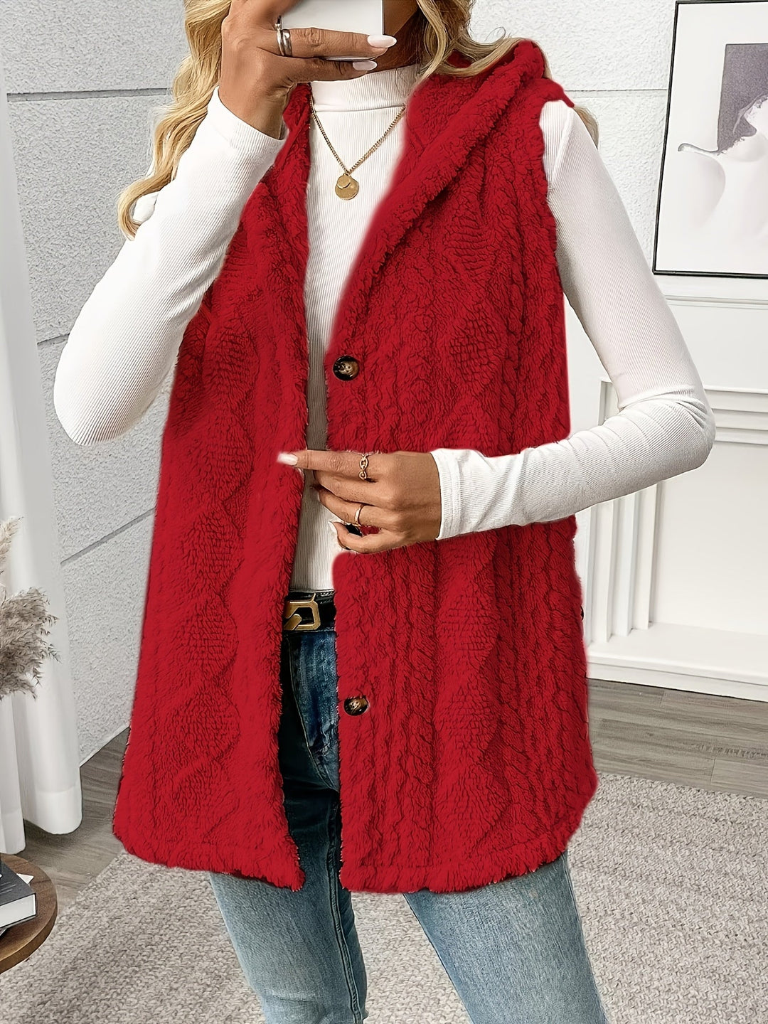 Lorna | Gezellige Gevoerde Mouwloze Vest