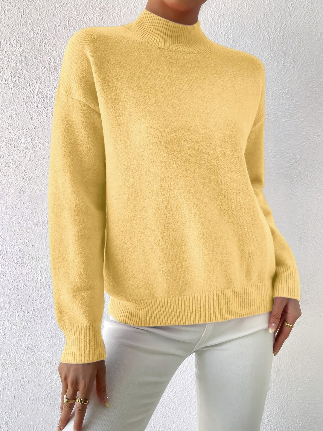Lorelei | Verfijnde Mock Neck Trui