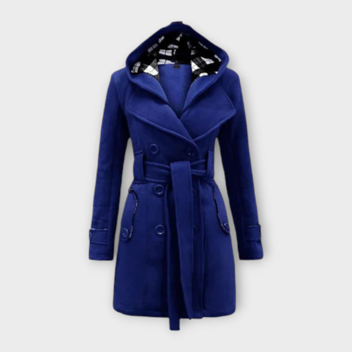 AVA – ELEGANTE HOODED TRENCH COAT