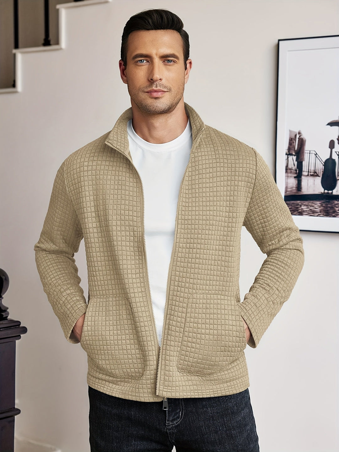 Hugo | Textured Zip-Up Jast