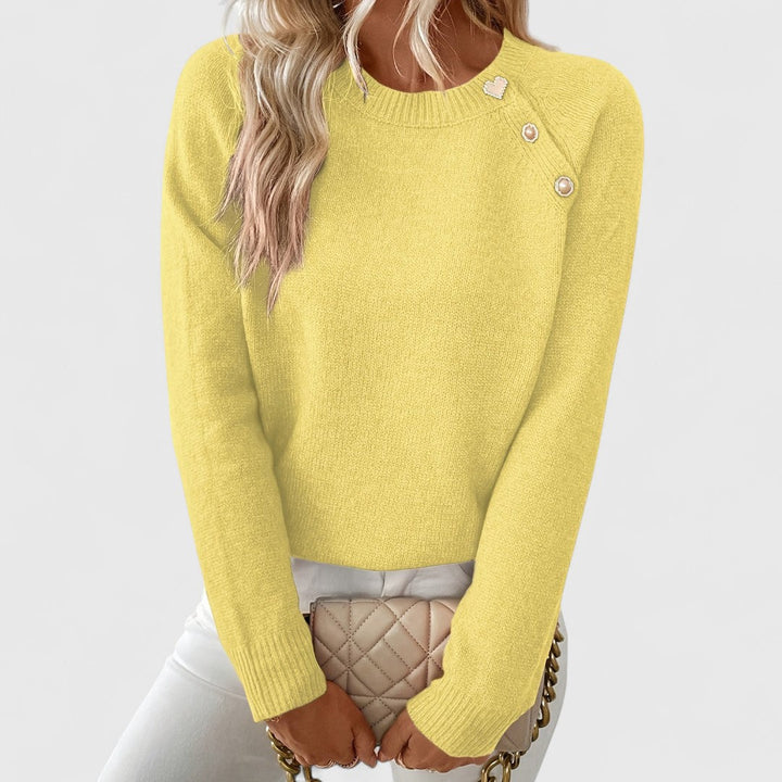 ELOISE – ELEGANTE KNOPENDETAILEN BREI TRUI