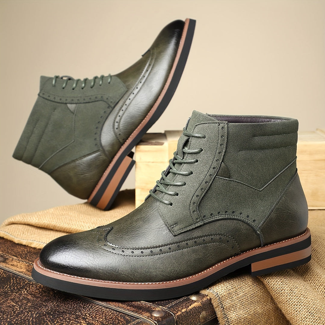 Roland | Klassieke Wingtip Enkellaarzen