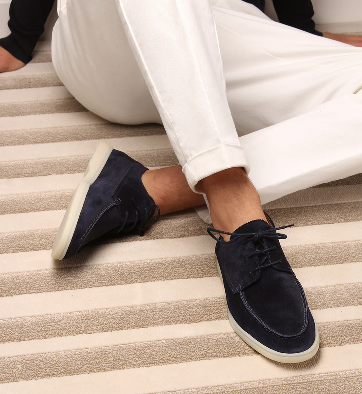 Van Dam | Stijlvolle Suède Veterschoenen voor Mannen