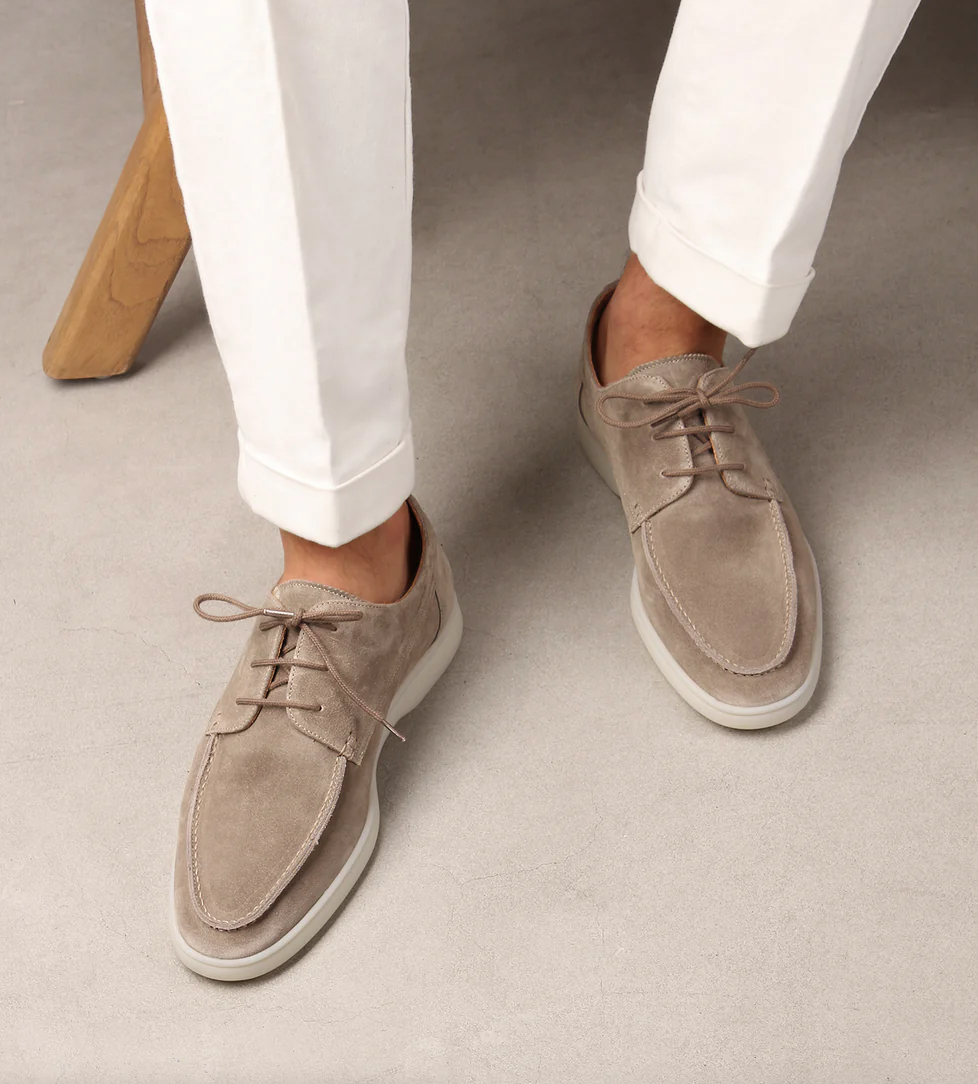 Van Dam | Stijlvolle Suède Veterschoenen voor Mannen