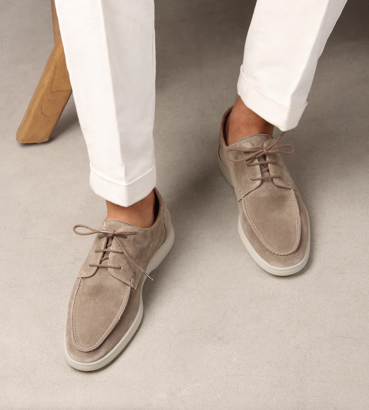 Van Dam | Stijlvolle Suède Veterschoenen voor Mannen