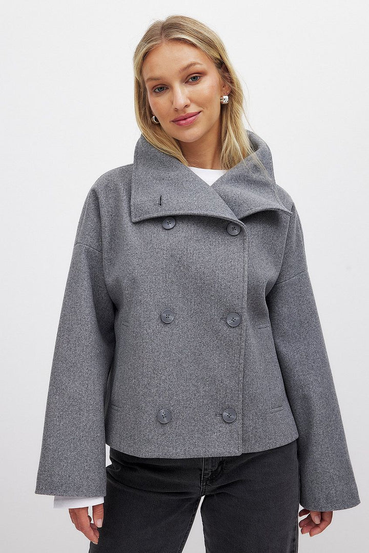Zoë | Cropped Dubbelzijdig Minimalistisch Jasje