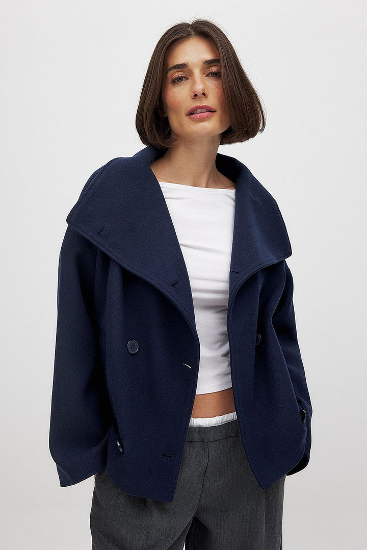 Zoë | Cropped Dubbelzijdig Minimalistisch Jasje