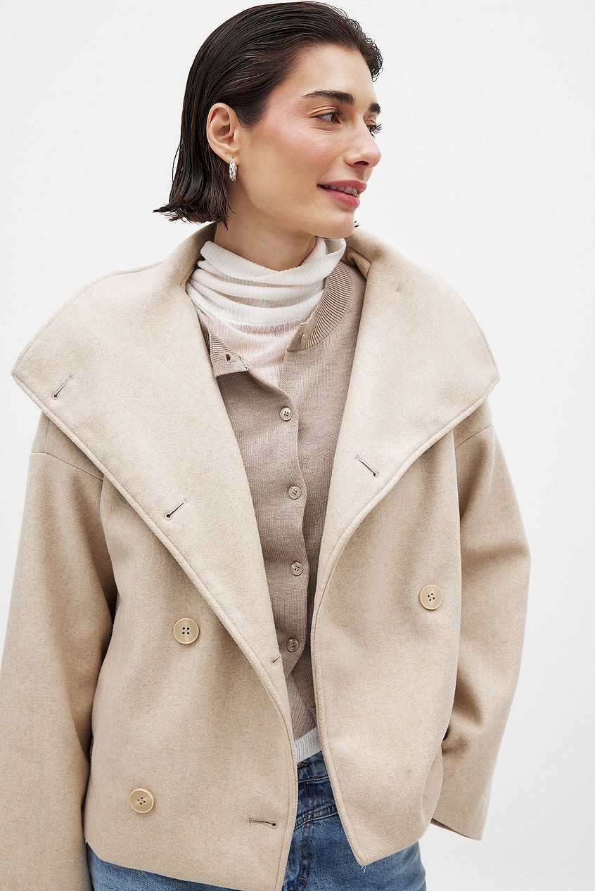 Zoë | Cropped Dubbelzijdig Minimalistisch Jasje