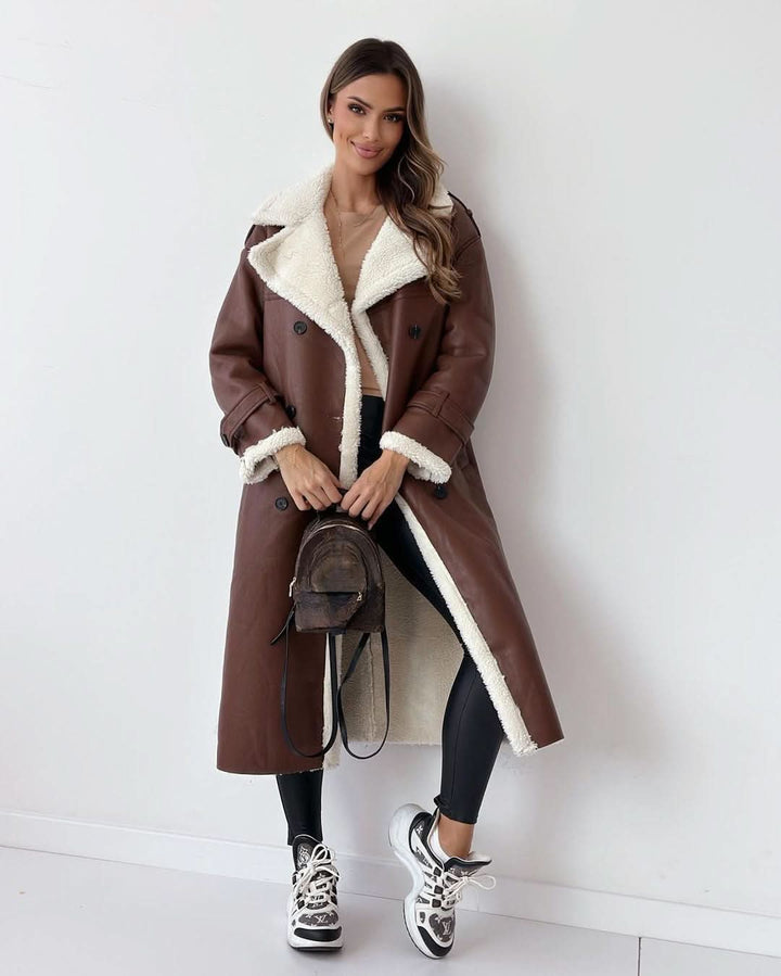 Ülkü | Dubbelzijdige Chic Ondergewaardeerde Trenchcoat