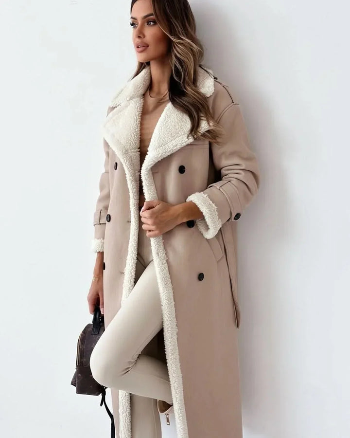 Ülkü | Dubbelzijdige Chic Ondergewaardeerde Trenchcoat