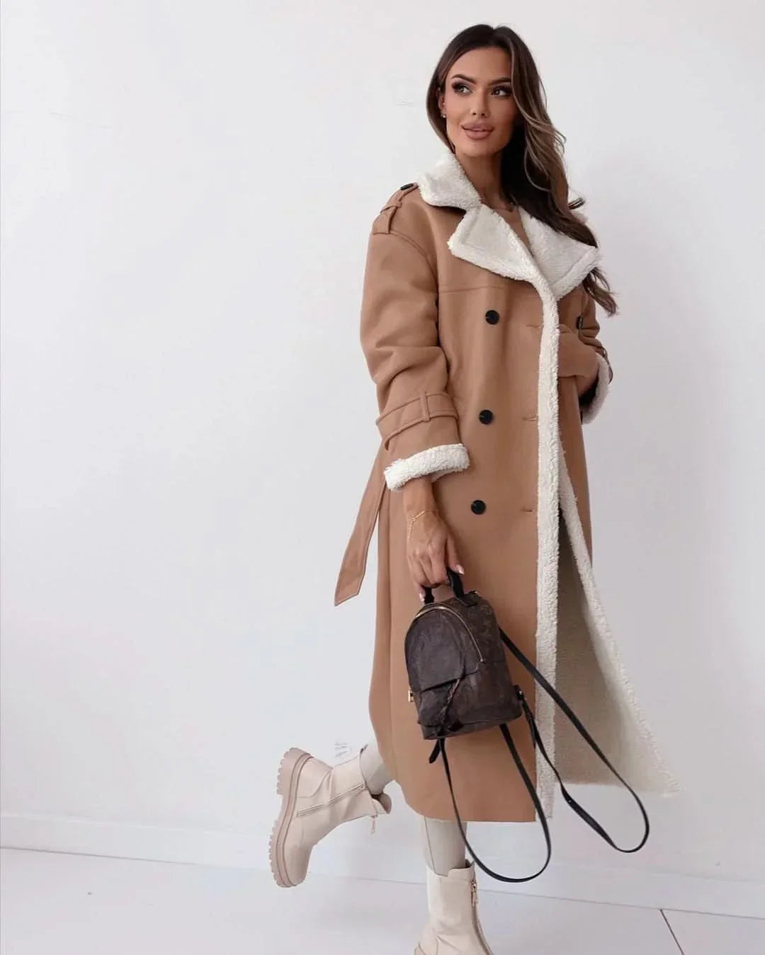 Ülkü | Dubbelzijdige Chic Ondergewaardeerde Trenchcoat
